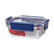 Lock and Lock Dörtgen Kilitli Mavi 380 ml Fırın Saklama Kabı