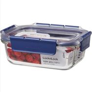 Locknlock LBG445 LL Top Class 1.0 lt Mavi Dörtgen Kilitli Fırın Saklama Kabı