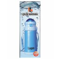 Logon LGL340 Mavi 350 ml Çelik Pipetli Matara