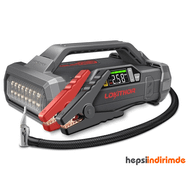 Lokithor JA301 12 V 2000 amp Pompa Powerbank Led Lamba ve Li-Polimer Akıllı Akü Takviye