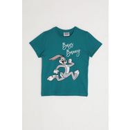 Looney Tunes L1582-2 Ördek Yeşili Erkek Çocuk T-shirt