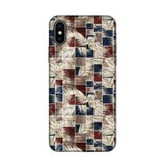 Lopard Apple iPhone X-XS Uyumlu Romans Koyu Mavi Telefon Kılıfı