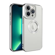 Lopard Gümüş iPhone 11 Pro Max Uyumlu Kamera Korumalı Silikon Logo Açık Arka Kapak Kılıf