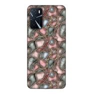 Lopard Oppo A16 Uyumlu Romans Roze Altın Telefon Kılıf