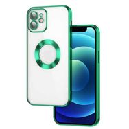 Lopard Yeşil iPhone 11 Uyumlu Kamera Korumalı Silikon Logo Açık Arka Kapak Kılıf