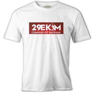 Lord T-Shirt 29 Ekim Cumhuriyet Bayramı Beyaz Erkek Tshirt