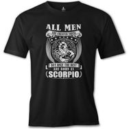 Lord T-Shirt Burç - Born as Scorpio Siyah Erkek T-shirt