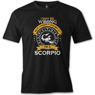 Lord T-Shirt Burç - I'am a Scorpio Siyah Erkek T-shirt