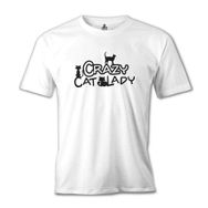 Lord T-Shirt Cat Lady Beyaz Erkek T-shirt