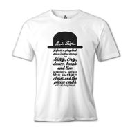 Lord T-Shirt Charlie Chaplin - Curtain Beyaz Erkek T-shirt