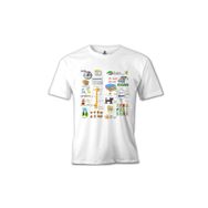 Lord T-Shirt İngilizce Sınavlar Beyaz Erkek T-shirt