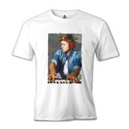 Lord T-Shirt Justin Bieber - Board Beyaz Erkek T-shirt