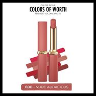 Loreal Paris Color Riche Colors Of Worth Intense Volume Matte 600 Nude Audacious Ruj
