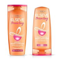 L'Oreal Paris Elseve Dream Long Kolay Tarama Saç Bakım Kremi 360 ml Elseve Dream Long Onarıcı Bakım Şampuanı 360 ml Saç Bakım Seti