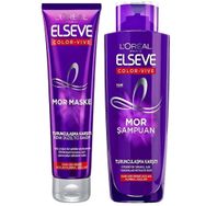 Loreal Paris Elseve Turunculaşma Karşıtı 200 ml Mor Şampuan + Mor 150 ml Saç Maskesi