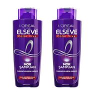Loreal Paris Elseve Turunculaşma Karşıtı Mor Şampuan 2'li 200 ml Saç Bakım Seti