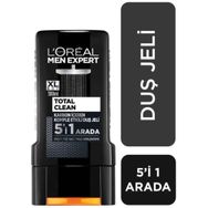 L'Oreal Paris Men Expert Total Clean 5'i 1 Arada Kömürlü 300 ml Duş Jeli