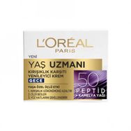 Loreal Paris Yaş Uzmanı 50+ 50 ml Kırışıklık Karşıtı Yenileyici Gece Kremi