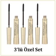 Loreal Telescopic Gold Uzun Görünüm Veren Siyah 3'lü Maskara Seti