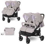 Lorelli Duo Grey Dots İkiz Bebek Arabası