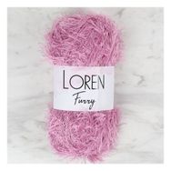 Loren 34048 RF012 Furry Gül Kurusu El Örgü İpi