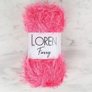 Loren 34050 RF016 Furry Koyu Pembe El Örgü İpi