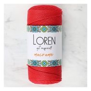 Loren 34334 RM0100 Macrame Kırmızı El Örgü İpi