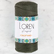 Loren 34337 RM0195 Macrame Asker Yeşili El Örgü İpi
