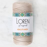 Loren 34340 RM030 Macrame Bej El Örgü İpi