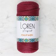 Loren 34344 RM0113 Macrame Bordo El Örgü İpi
