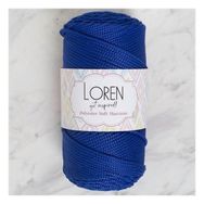 Loren LM029 34435 Polyester Soft Macrame Saks Mavisi El Örgü İpi