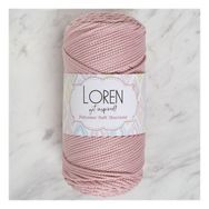 Loren LM042 34446 Polyester Soft Macrame Pembe El Örgü İpi