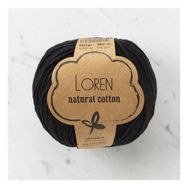 Loren Natural Cotton 33908 R004 Siyah El Örgü İpi