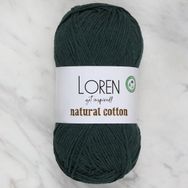 Loren Natural Cotton R073 Yeşil El Örgü İpi