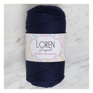 Loren Polyester Soft Macrame 34436 LM030 Koyu Lacivert El Örgü İpi
