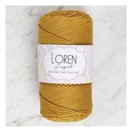 Loren Polyester Soft Macrame 34449 LM061 Hardal El Örgü İpi