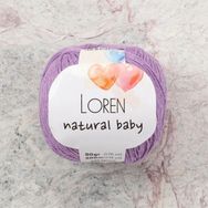 Loren R020 33932 Natural Baby Mor El Örgü İpi