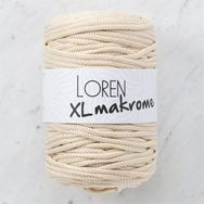 Loren R040 33705 XL Makrome Açık Bej El Örgü İpi
