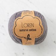 Loren R082 33899 Natural Cotton Antrasit El Örgü İpi