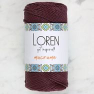Loren RM115 Macrame Koyu Bordo El Örgü İpi