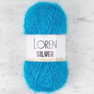 Loren RS0003 34090 Silver Mavi El Örgü İpi