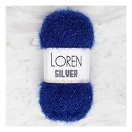 Loren RS0004 34092 Silver Saks Mavisi El Örgü İpi