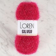 Loren RS0022 34078 Silver Fuşya El Örgü İpi