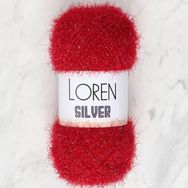 Loren RS0024 34088 Silver Bordo El Örgü İpi