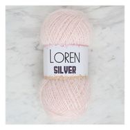 Loren RS0062 34072 Silver Toz Pembe El Örgü İpi
