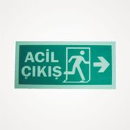 Lorex Fotolüminesans Sağ Yön Fosforlu Yön Levhası