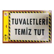 Lorex LR-IS7222 Tuvaletleri Temiz Tut Uyarı Levhası