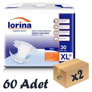 Lorina Tekstil Yüzeyli Bel Bantlı XLarge 30x2 Adet Yetişkin Hasta Bezi
