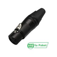 Losen LA1031-2 XLR 3-Pin Dişi Siyah Konnektör
