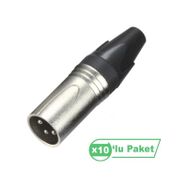 Losen LA1032-1 XLR 3-Pin 10'lu Erkek Konnektör